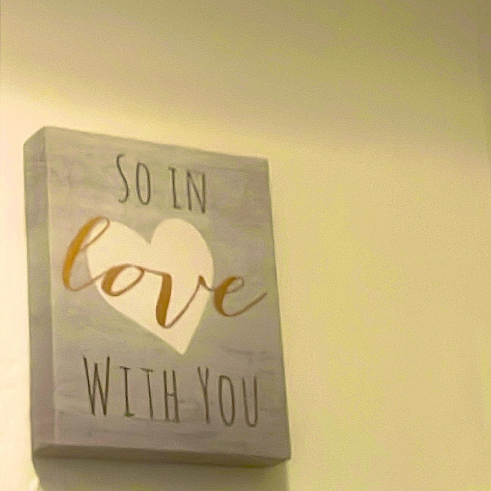 So in love with you wall art! Offers welcome